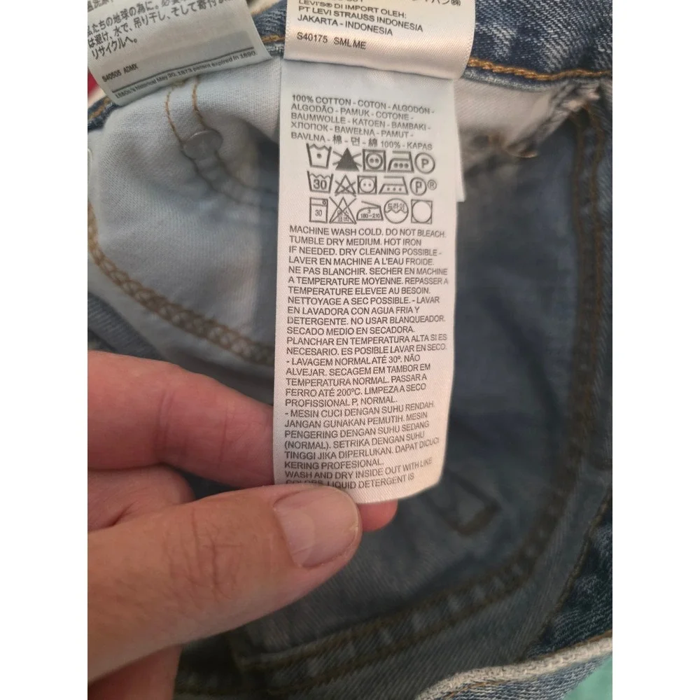Levis 505 Regular Fit Jeans Mens 36x34 Medium Wash Blue Straight Leg Denim*READ*
